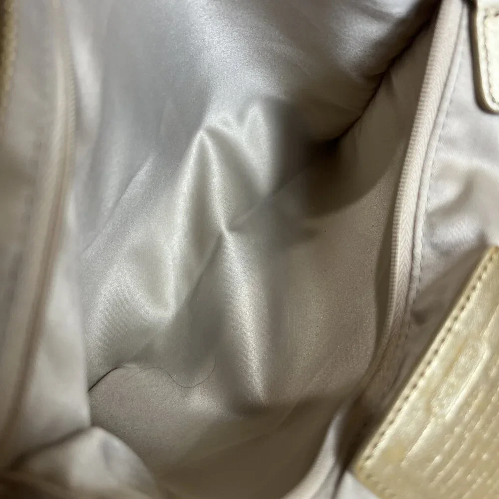 Coach (2010) Penelope Signature Jacquard Women’s Shoulder Bag Gold/Tan F14694 - Picture 15 of 16